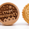 #033 No. 033 Wooden stamp deeply engraved Merry Christmas