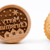 #33.1 No. 033 Wooden stamp deeply engraved Merry Christmas