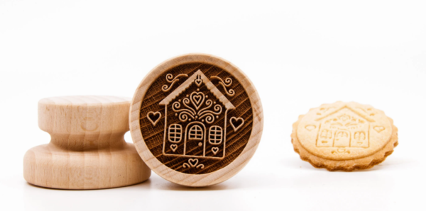 No. 026 Wooden stamp, Gingerbread house